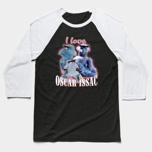 I Love Oscar Issac Collage Baseball T-Shirt